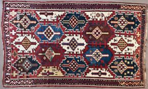 antique caucasian kilim 6-10x12-4 ws