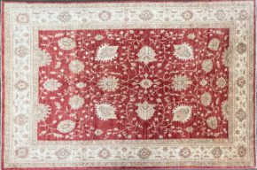 06112 Peshawar Afghan Red Natural Brown 6-8×10-5 | Manoukian Rugs™ ws