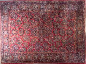 antique sarouk persian 10-2x13-10 ws