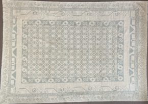 06235 Khotan Chinese White Green 8-4x11-6 | Manoukian Rugs™ ws