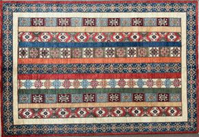 06674 Shawl Afghan Multi-Color 6x8-10 | Manoukian Rugs™ ws